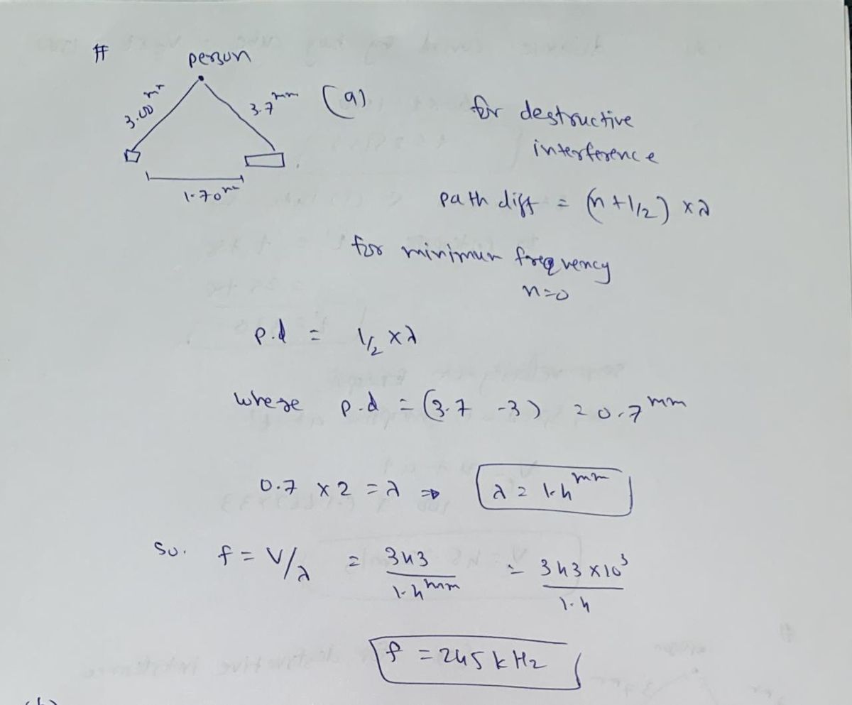 Physics homework question answer, step 1, image 1